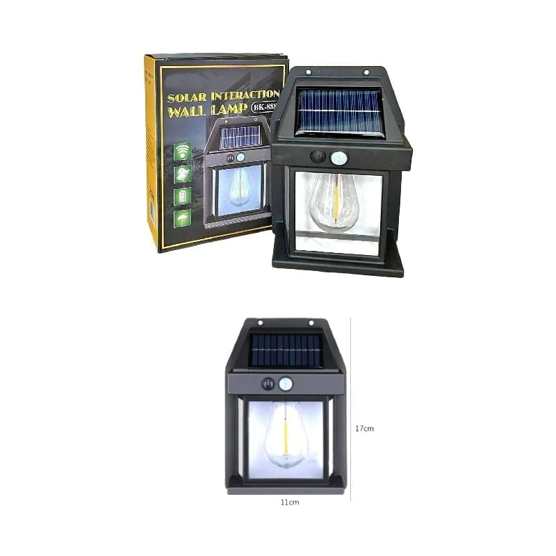 Lampe Murale Solaire 888 avec Détecteur de Mouvement – Éclairage LED Extérieur Étanche