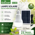Lampe Solaire CClamp CL-022 – Éclairage LED Autonome avec Fixation Pince et Panneau Solaire Haute Efficacité