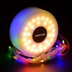 Guirlande LED Extérieure 2-en-1 – 8 m, 5 Modes, Camping & Jardin
