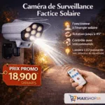 Lampe Solaire Extérieure 77 LED avec Détecteur de Mouvement - Éclairage Sécurité Forme Caméra