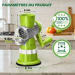 TableTop Drum Grater – Râpe Manuelle Multifonction avec Tambour Rotatif – Image 5