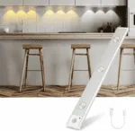 Lumière LED Sans Fil Rechargeable USB – Détecteur de Mouvement & Veilleuse Ultra Fine pour Cuisine, Chambre, Armoire