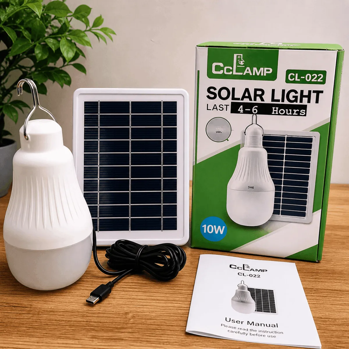 Lampe Solaire CClamp CL-022 – Éclairage LED Autonome avec Fixation Pince et Panneau Solaire Haute Efficacité – Image 2