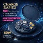 Kit Adaptateurs Fast Charging 60W – Type-C / USB-C / Micro-USB / Lightning – OTG & Boîte de Rangement – Image 8