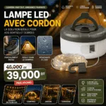 Guirlande LED Extérieure 2-en-1 – 8 m, 5 Modes, Camping & Jardin