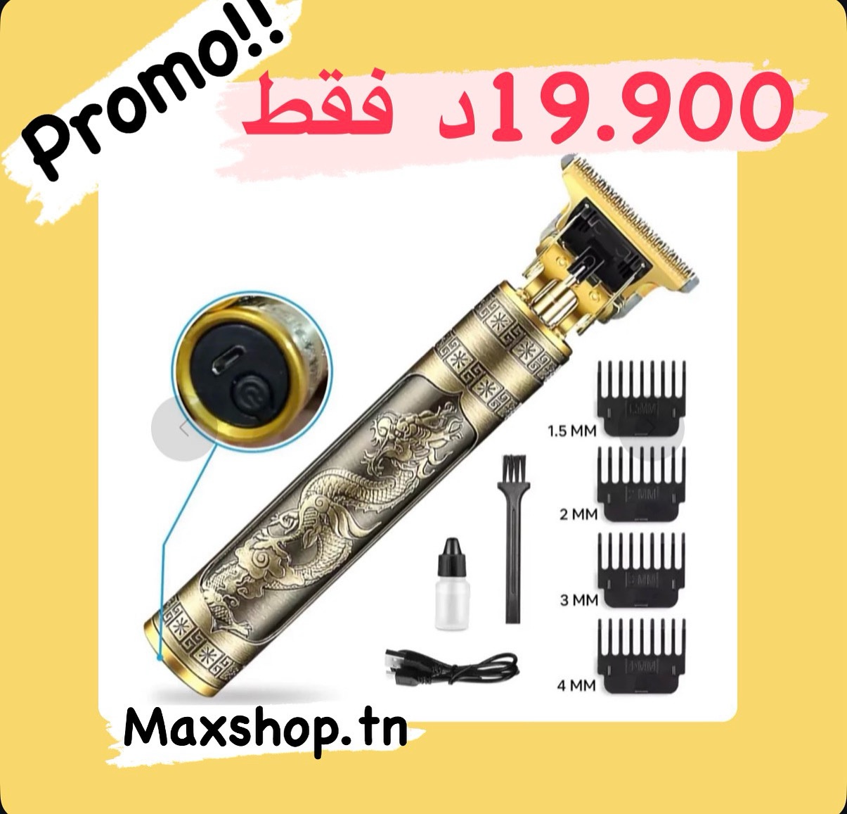 Rasoir Électrique Rechargeable de Précision
