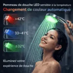 Pommeau de Douche LED  – Éclairage Coloré et Relaxant