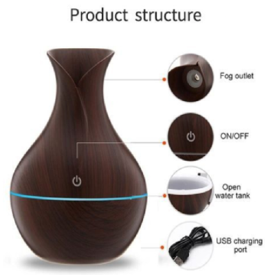 Diffuseur d'Huiles Essentielles USB - Brumisateur Aromathérapie Portable