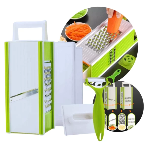 Râpe Coupe-Légumes 4 Côtés – Râpe Multifonction pour Légumes, Fruits et Fromages