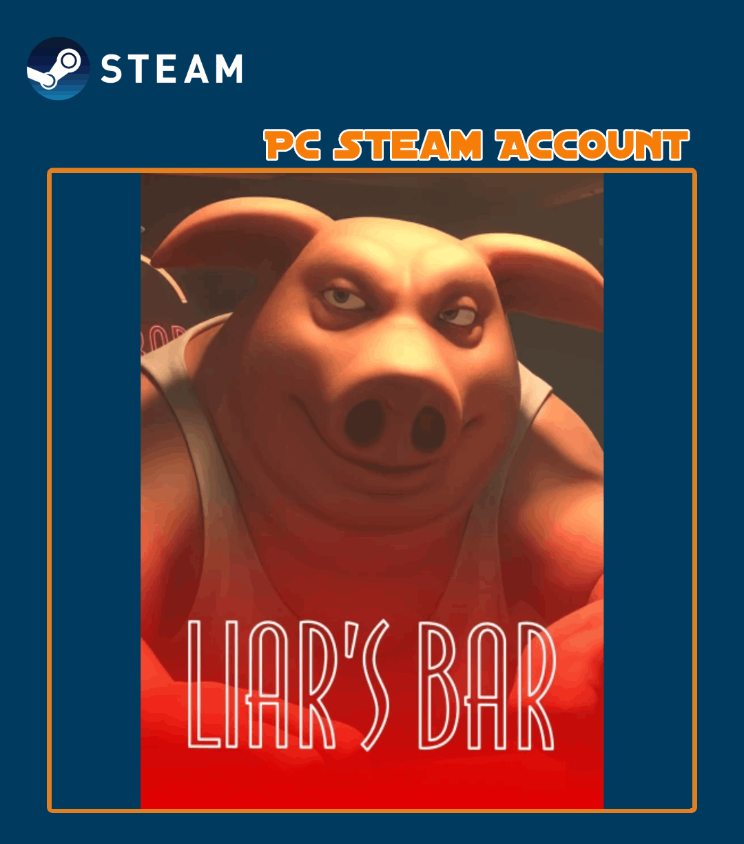 Liar's Bar – Compte Steam pour PC (Jeu préinstallé)