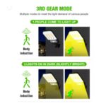 Lampadaire Solaire avec Détecteur de Mouvement 526-2 – Éclairage Extérieur LED – Image 7