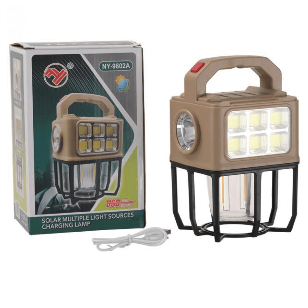 Lampe Solaire Multi-Sources BY-9802A – Recharge Solaire
