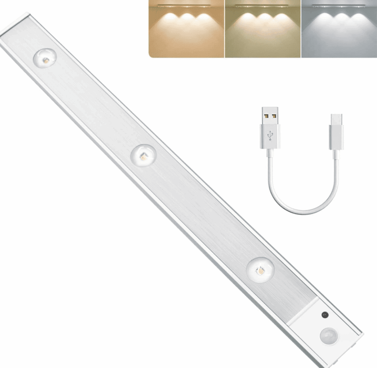 SSDXWXWX Lumière LED Sans Fil Rechargeable USB – Détecteur de Mouvement & Veilleuse Ultra Fine pour Cuisine, Chambre, Armoire – Image 7