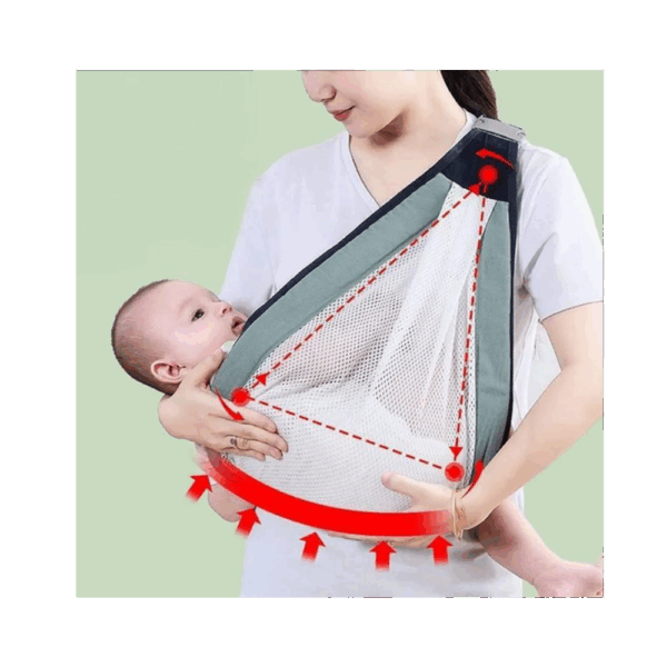 Écharpe Porte-Bébé – Confort et Sécurité pour Bébé et Parent – Image 1