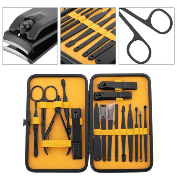 Ensemble Manucure 18 Pièces - Kit Complet Soin des Ongles