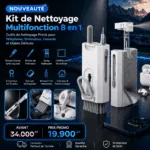Kit de Nettoyage Multifonction 8 en 1 - Outils de Nettoyage Précis pour Téléphone, Ordinateur, Console et Objets Délicats