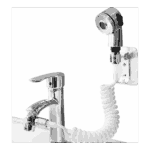 Set de Douche Stelione Réglable avec Douchette, Tuyau Extensible et Support Mural