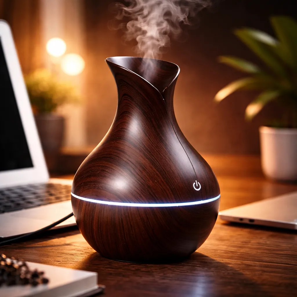 Diffuseur d'Huiles Essentielles USB - Brumisateur Aromathérapie Portable – Image 3