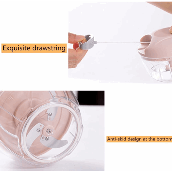 Broyeur Multifonction – Chopper Rapide pour Légumes, Fruits, Viande & Herbes – Image 4