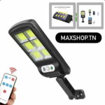 Lampe Solaire Jardin LED - Détecteur Mouvement & Télécommande