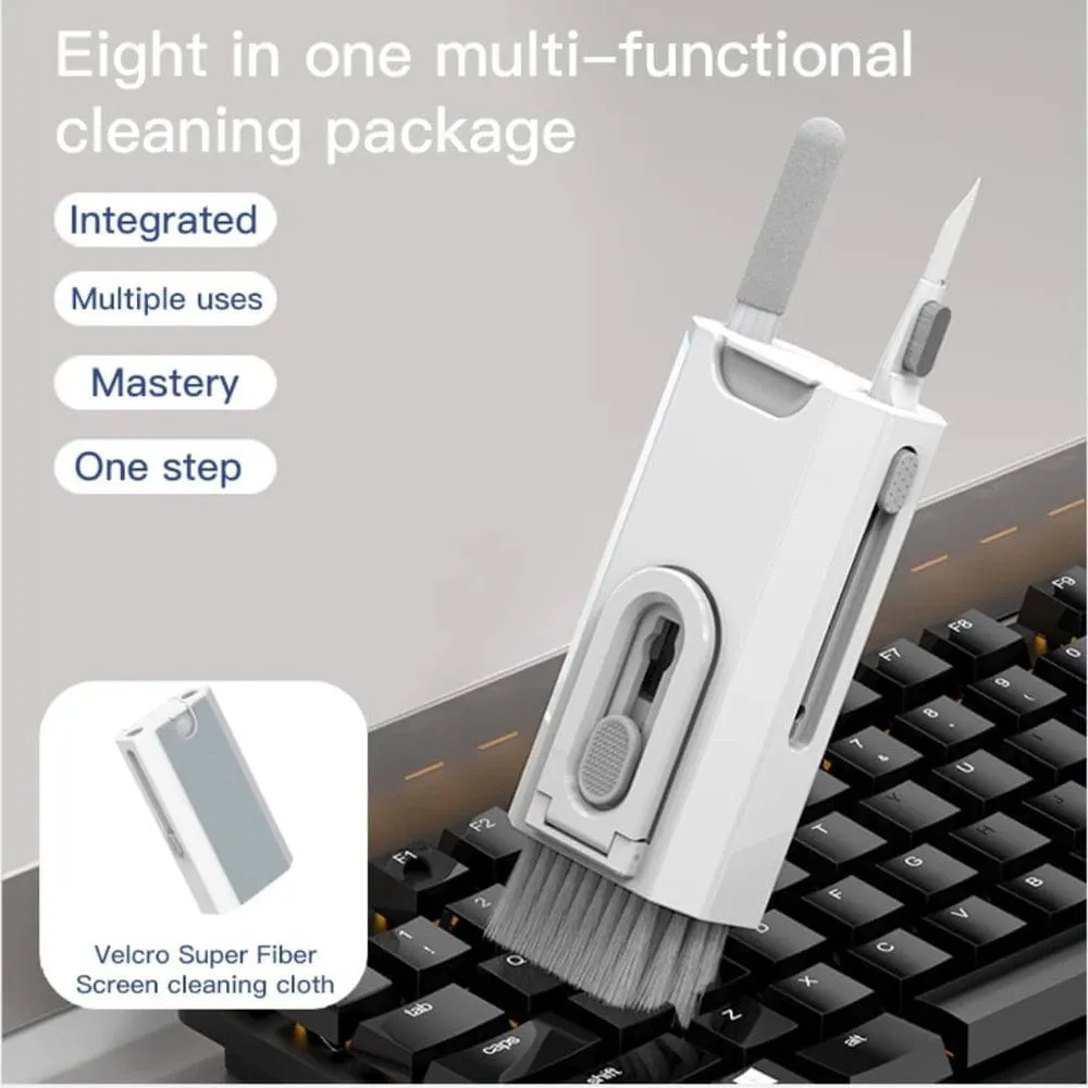Kit de Nettoyage Multifonction 8 en 1 - Outils de Nettoyage Précis pour Téléphone, Ordinateur, Console et Objets Délicats – Image 2
