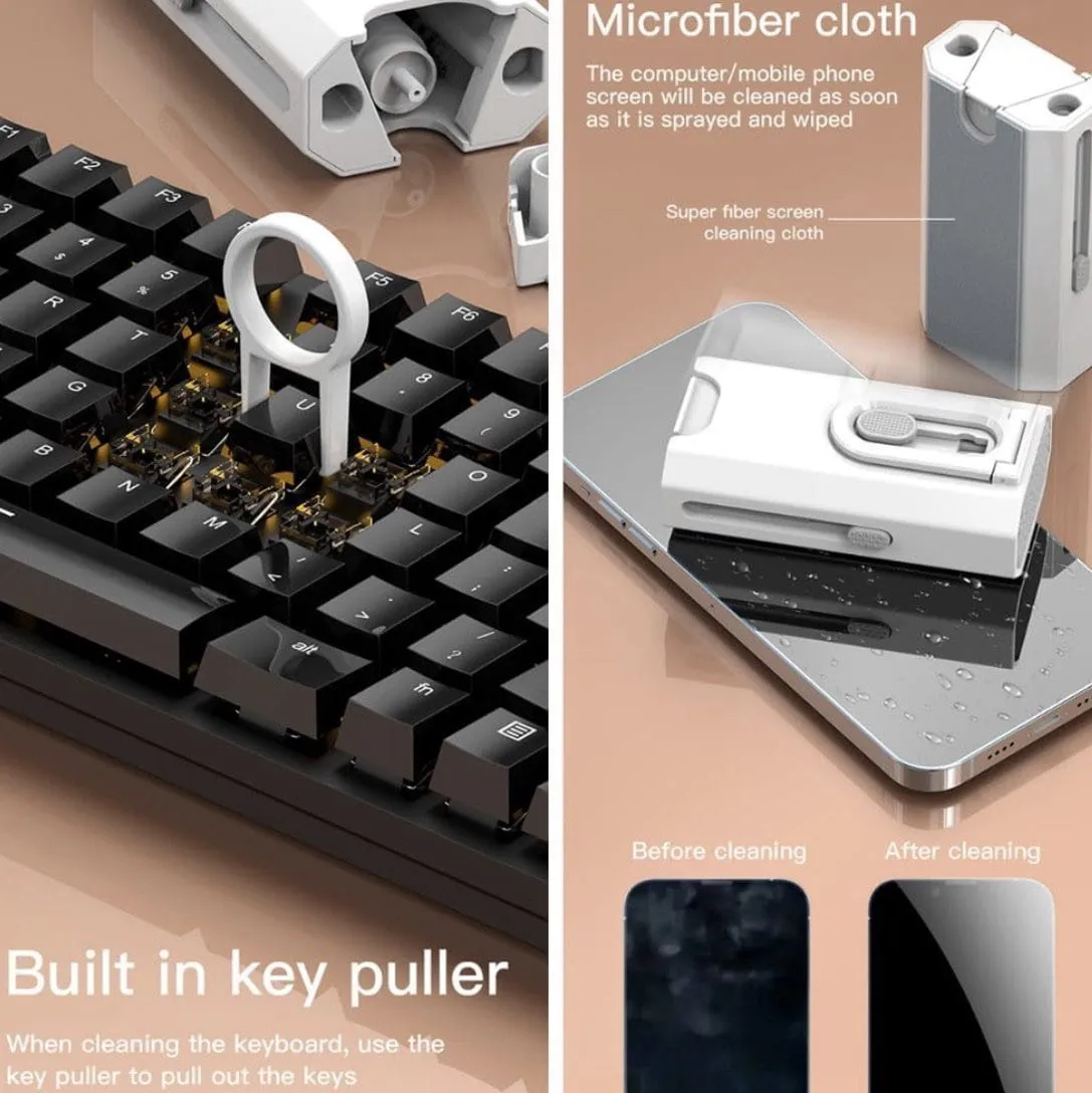 Kit de Nettoyage Multifonction 8 en 1 - Outils de Nettoyage Précis pour Téléphone, Ordinateur, Console et Objets Délicats – Image 7