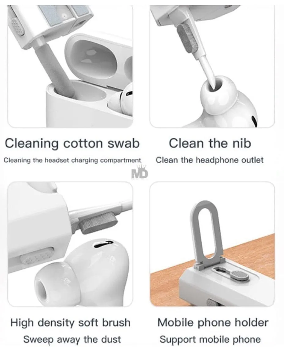 Kit de Nettoyage Multifonction 8 en 1 - Outils de Nettoyage Précis pour Téléphone, Ordinateur, Console et Objets Délicats – Image 6