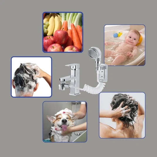 img_3275 Set de Douche Stelione Réglable avec Douchette, Tuyau Extensible et Support Mural – Image 5