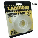 Bande Adhésive Double Face Nano Lamboss 5M – Transparente, Réutilisable & Ultra Résistante – Image 2