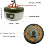 Guirlande LED Extérieure 2-en-1 – 8 m, 5 Modes, Camping & Jardin – Image 4