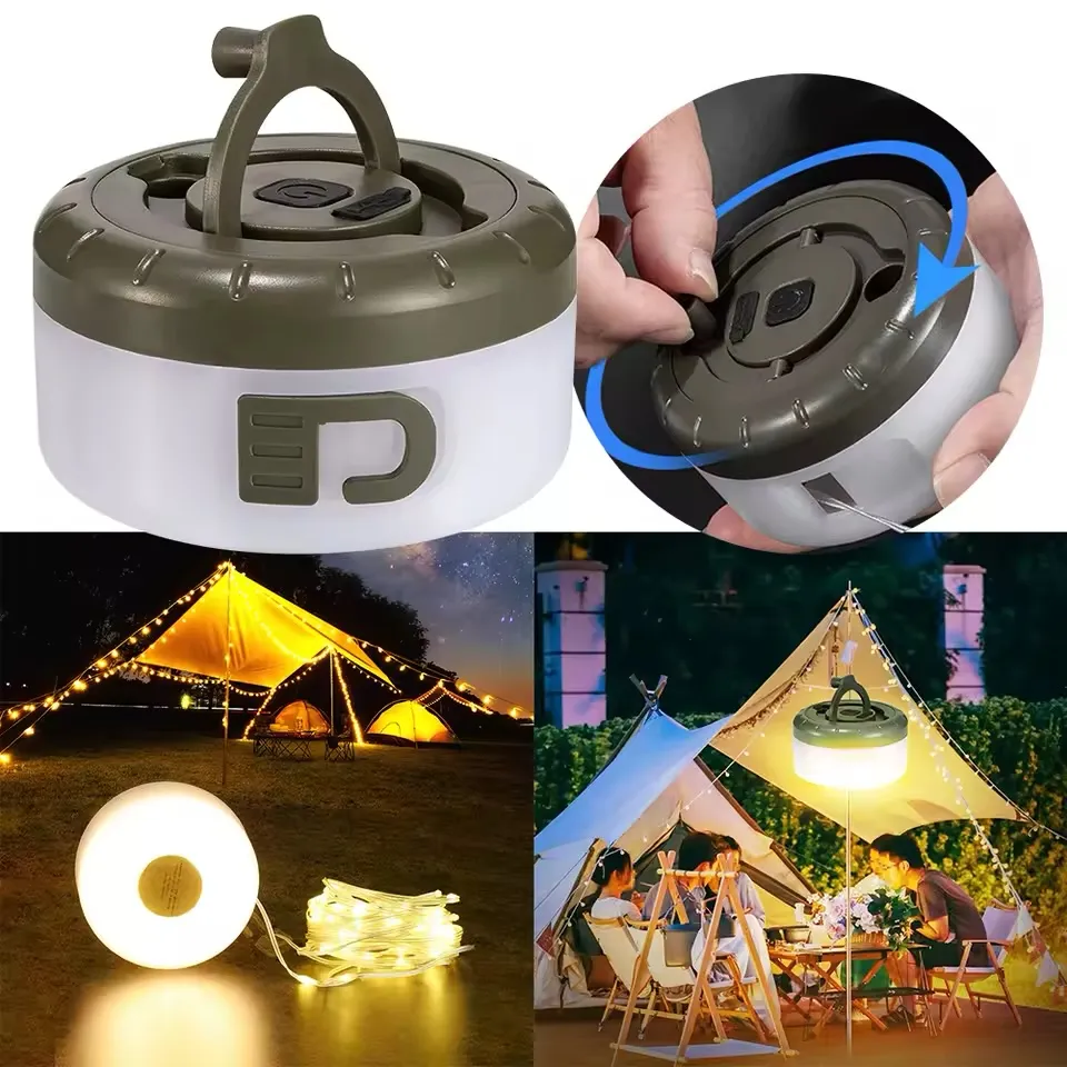 Guirlande LED Extérieure 2-en-1 – 8 m, 5 Modes, Camping & Jardin – Image 2