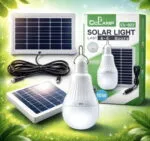 Lampe Solaire CClamp CL-022 – Éclairage LED Autonome avec Fixation Pince et Panneau Solaire Haute Efficacité