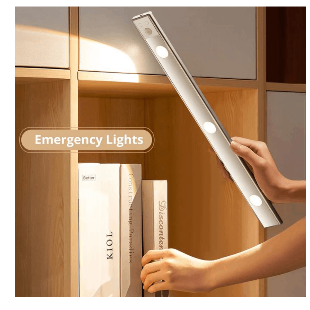 Lumière LED Sans Fil Rechargeable USB – Détecteur de Mouvement & Veilleuse Ultra Fine pour Cuisine, Chambre, Armoire