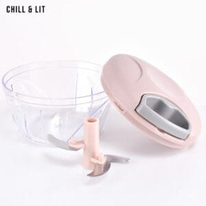 mini hachoir manuel a 3 lames inox avec corde