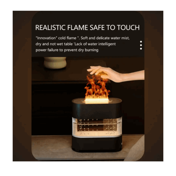 Diffuseur d’Arômes Rain Fire – Humidificateur & Lampe Ambiance avec Effet Pluie et Feu – Image 3