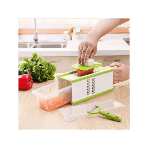 Râpe Coupe-Légumes 4 Côtés – Râpe Multifonction pour Légumes, Fruits et Fromages – Image 1