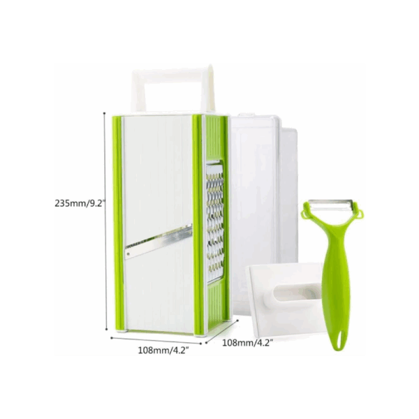 Râpe Coupe-Légumes 4 Côtés – Râpe Multifonction pour Légumes, Fruits et Fromages – Image 2
