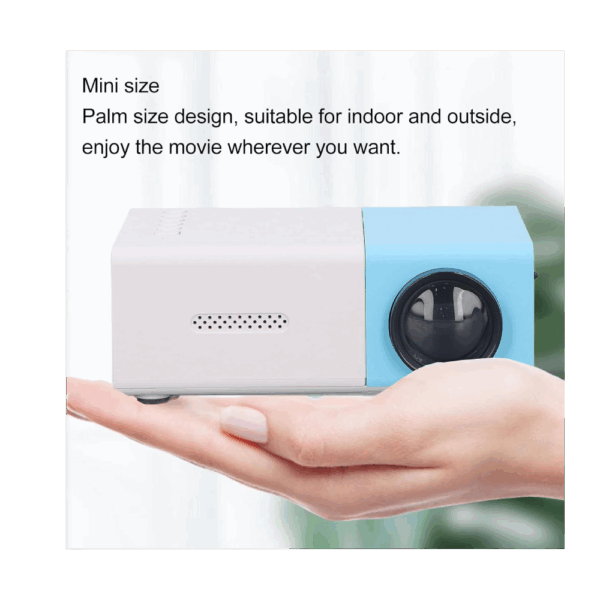 Mini Vidéoprojecteur LED – 1080P Full HD Home Cinéma Portable Compatible Smartphone & PC – Image 3