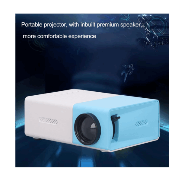 Mini Vidéoprojecteur LED – 1080P Full HD Home Cinéma Portable Compatible Smartphone & PC