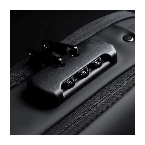 Sac de Poitrine Antivol FASHION – Port USB & Serrure de Sécurité – Noir – Image 3