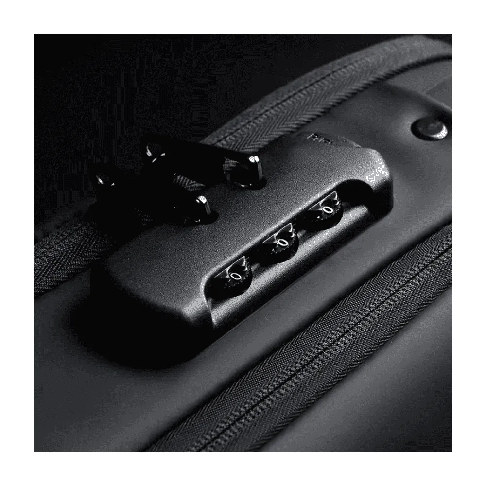 Sac de Poitrine Antivol FASHION – Port USB & Serrure de Sécurité – Noir – Image 4