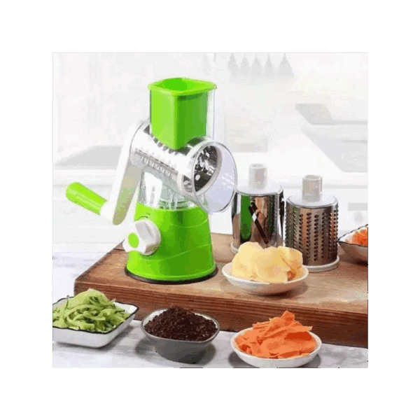 TableTop Drum Grater – Râpe Manuelle Multifonction avec Tambour Rotatif