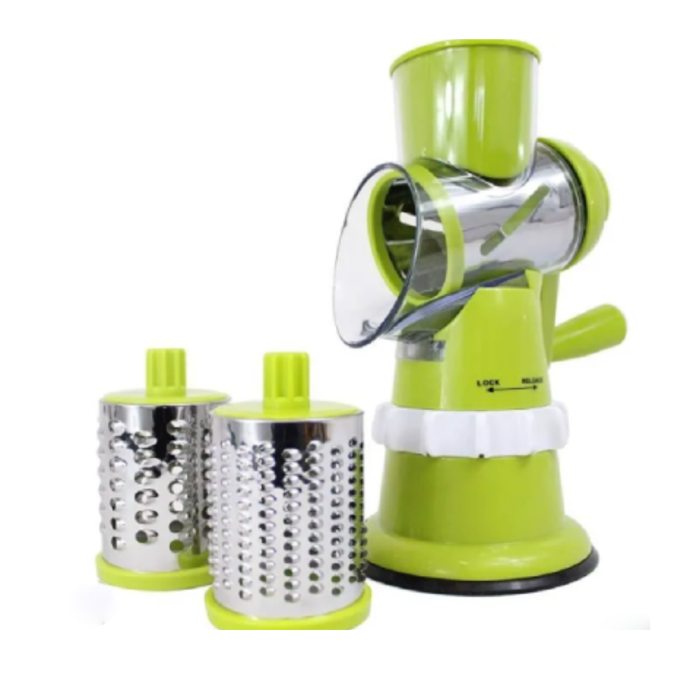 TableTop Drum Grater – Râpe Manuelle Multifonction avec Tambour Rotatif