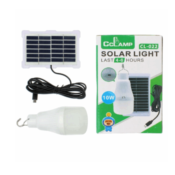 Lampe Solaire CClamp CL-022 – Éclairage LED Autonome avec Fixation Pince et Panneau Solaire Haute Efficacité