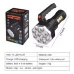 Torche Rechargeable Étanche 13 LED - Double Fonction Lumière Blanche & Rouge - Puissante et Résistante – Image 5
