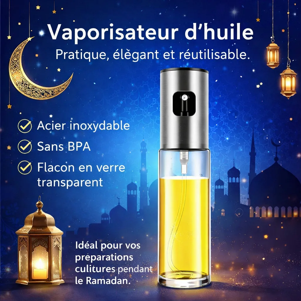 Pulvérisateur à Huile Alimentaire 100 ml - Vaporisateur de Cuisine – Image 2
