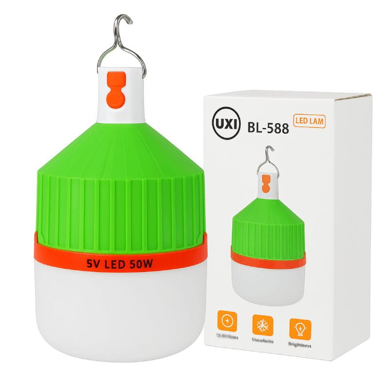 f6702459-9185-465d-a227-6ed3e86c6e81 Lampe LED Rechargeable UXI BL-588 – Économie d’énergie 90% + Cadeau Lampe Solaire T01-B Offerte – Image 2
