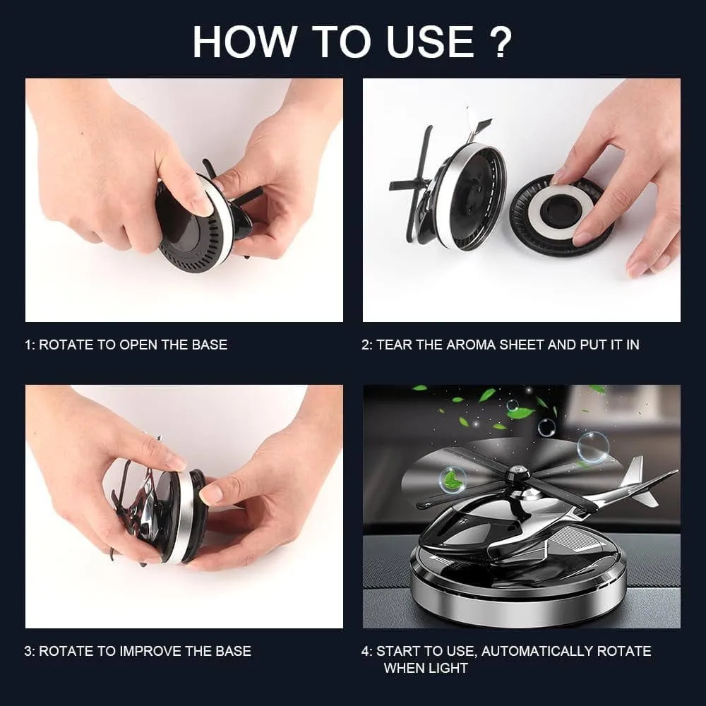 Diffuseur de Parfum Voiture Hélicoptère – Élégant & Rotatif – Image 2
