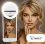 Anneau Lumière LED Portable - Lumière de Fill-in pour Selfies et Streaming - 3 Niveaux de Luminosité, USB Rechargeable