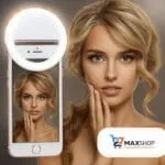 Anneau Lumière LED Portable - Lumière de Fill-in pour Selfies et Streaming - 3 Niveaux de Luminosité, USB Rechargeable